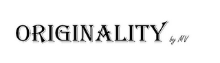 ORIGINALITY BY MV logo