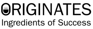ORIGINATES INGREDIENTS OF SUCCESS logo