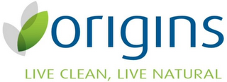 ORIGINS LIVE CLEAN, LIVE NATURAL logo