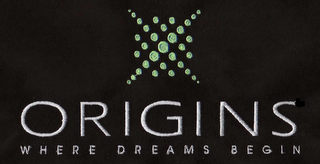 ORIGINS WHERE DREAMS BEGIN logo