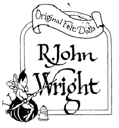 ORIGNAL FELT DOLLS R. JOHN WRIGHT logo