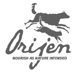 ORIJEN NOURISH AS NATURE INTENDED logo