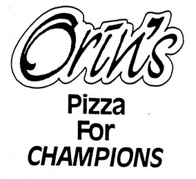 ORIN'S PIZZA FOR CHAMPIONS logo