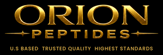 ORION PEPTIDES U.S. BASED TRUSTED QUALITY HIGHEST STANDARDS logo
