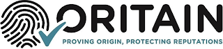 ORITAIN PROVING ORIGIN, PROTECTING REPUTATIONS logo