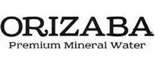 ORIZABA PREMIUM MINERAL WATER logo