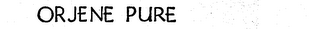 ORJENE PURE logo