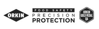 ORKIN FOOD SAFETY PRECISION PROTECTION ORKIN GOLD MEDAL QA logo