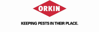 ORKIN KEEPING PESTS IN THEIR PLACE. logo