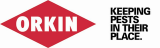 ORKIN KEEPING PESTS IN THEIR PLACE. logo