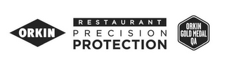 ORKIN RESTAURANT PRECISION PROTECTION ORKIN GOLD MEDAL QA logo