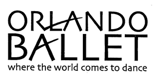ORLANDO BALLET WHERE THE WORLD COMES TO DANCE logo