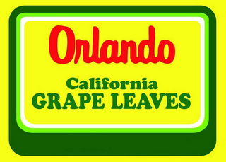 ORLANDO CALIFORNIA GRAPE LEAVES logo