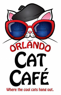 ORLANDO CAT CAFÉ WHERE THE COOL CATS HANG OUT. logo