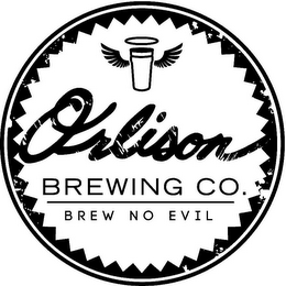 ORLISON BREWING CO. BREW NO EVIL logo