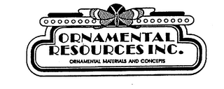 ORNAMENTAL RESOURCES INC. ORNAMENTAL MATERIALS AND CONCEPTS logo