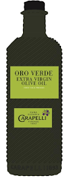 ORO VERDE EXTRA VIRGIN OLIVE OIL FIRST COLD PRESSED CASA OLEARIA CARAPELLI FIRENZE 1893 CARAPELLI 1893 logo