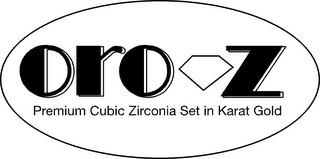 ORO Z PREMIUM CUBIC ZIRCONIA SET IN KARAT GOLD logo