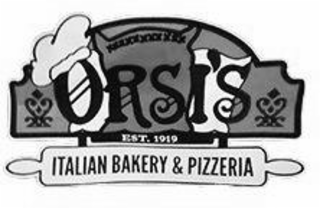 ORSI'S ITALIAN BAKERY & PIZZERIA EST. 1919 logo