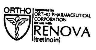 ORTHO APPROVED BY ORTHO PHARMACEUTICAL CORPORATION FOR USE WITH RENOVA (TRETINOIN) logo