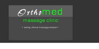 ORTHO MED MASSAGE CLINIC TAKING CLINICAL MASSAGE DEEPER logo
