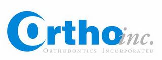 ORTHOINC. ORTHODONTICS INCORPORATED logo