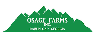 OSAGE FARMS INC. RABUN GAP, GEORGIA logo