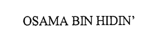 OSAMA BIN HIDIN' logo