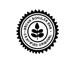 OSCAR SCHULER EGG CERTIFIED ORIGINAL logo