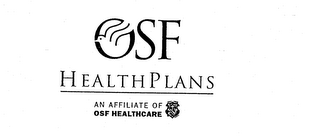 OSF HEALTH PLANS AN AFFILIATE OF OSF HEALTHCARE logo