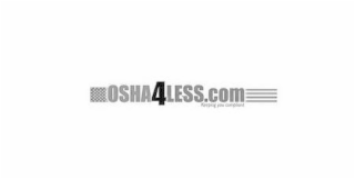 OSHA4LESS.COM KEEPING YOU COMPLIANT logo