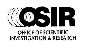 OSIR OFFICE OF SCIENTIFIC INVESTIGATION & RESEARCH logo