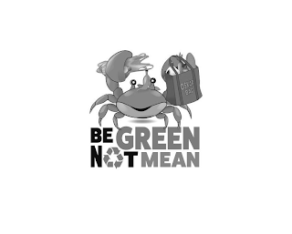 OSKAR BAG BE GREEN NOT MEAN logo