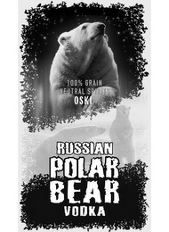 OSKI RUSSIAN POLAR BEAR VODKA 100% GRAIN NEUTRAL SPIRITS logo