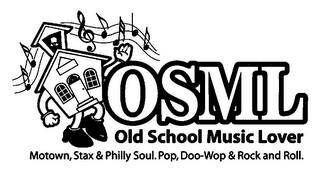 OSML OLD SCHOOL MUSIC LOVER MOTOWN, STAX & PHILLY SOUL. POP, DOO-WOP & ROCK AND ROLL. logo