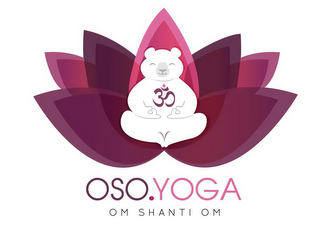 OSO.YOGA OM SHANTI OM logo