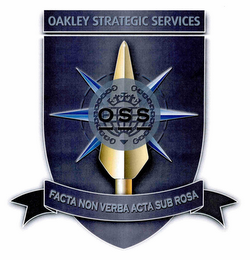 OSS OAKLEY STRATEGIC SERVICES FACTA NON VERBA ACTA SUB ROSA logo