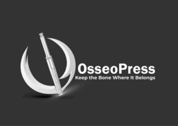 OSSEOPRESS KEEP THE BONE WHERE IT BELONGS logo