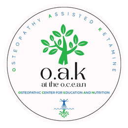 OSTEOPATHY ASSISTED KETAMINE O.A.K AT THE O.C.E.A.N OSTEOPATHIC CENTER FOR EDUCATION AND NUTRITION logo