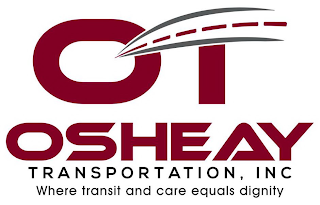 OT OSHEAY TRANSPORTATION, INC WHERE TRANSIT AND CARE EQUALS DIGNITY logo