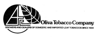 OTC OLIVA TOBACCO COMPANY GROWERS AND DEALERS OF DOMESTIC AND IMPORTED LEAF TOBACCOS SINCE 1934 logo