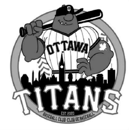 OTTAWA TITANS EST. 2020 BASEBALL CLUB-CLUB DE BASEBALL OT logo