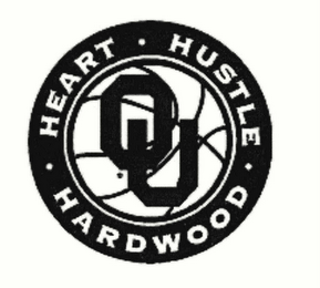 OU HEART · HUSTLE · HARDWOOD · logo