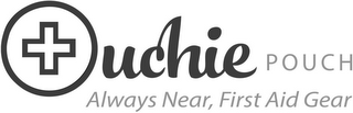 OUCHIE POUCH ALWAYS NEAR, FIRST AID GEAR logo