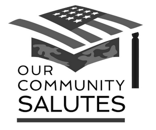 OUR COMMUNITY SALUTES logo