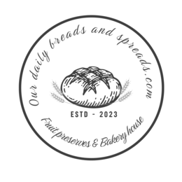 OUR DAILY BREADS AND SPREADS.COM FRUIT PRESERVES & BAKERY HOUSE logo