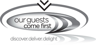 OUR GUESTS COME FIRST DISCOVER. DELIVER. DELIGHT logo