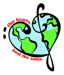 OUR HEARTS BEAT THE SAME logo