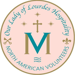 OUR LADY OF LOURDES HOSPITALITY NORTH AMERICAN VOLUNTEERS MV logo