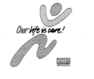 OUR LIFE IS CARE! LIC SWEDEN logo